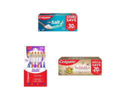 Colgate Active Salt Toothpaste & ZigZag Manual Toothbrush - Superior Germ Protection