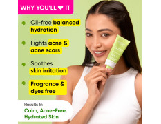 Dot & Key CICA + Niacinamide Oil Free Moisturizer for Acne Prone Skin | Oil Free & Lightweight | Fades Dark Spots & Blemishes, Soothes Redness | Acne Cream | For Oily Acne Prone & Sensitive Skin | 50gm