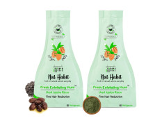 Nat Habit Face Scrub, Urad Jojoba Exfoliating Mura For Fine Facial Hair Reduction And Deep Cleansing, Provide Clean, Clear & Soft Skin (Pack of 2 x 25 gm)
