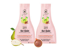 Nat Habit Face Scrub Cinnamon Nashpati Radiance Exfoliating Mura For Tan, Deep Cleansing, Pigmentation & Blemish Control, Chemical Free (Pack of 2 x 25 gm)