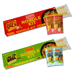 MasterChow Stir-Fry Sauce & Noodle Kit | Basil Stir Fry Sauce with Whole Wheat Noodles + Sweet & Spicy Stir Fry Sauce with Hakka Noodles | Ready to Cook Easy Meals - Serves 2-3 Meals Per Kit