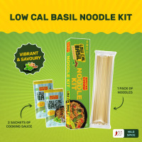 MasterChow Stir-Fry Sauce & Noodle Kit | Basil Stir Fry Sauce with Whole Wheat Noodles + Sweet & Spicy Stir Fry Sauce with Hakka Noodles | Ready to Cook Easy Meals - Serves 2-3 Meals Per Kit