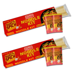 MasterChow Sweet & Spicy Noodle Kit - Pack of 2 | All-in-One Meal Kit - Sweet & Spicy Sauce with Hakka Noodles | Ready To Cook Easy Meals | All-Natural Ingredients | 10 Mins Noodles