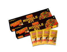 MasterChow Schezwan Noodle Kit - Pack of 2 | All-in-One Meal Kit - Chilli Garlic Stir Sauce with Hakka Noodles | Ready To Cook Easy Meals | Street Style Chowmein | All-Natural Ingredients | 10 Mins Noodles