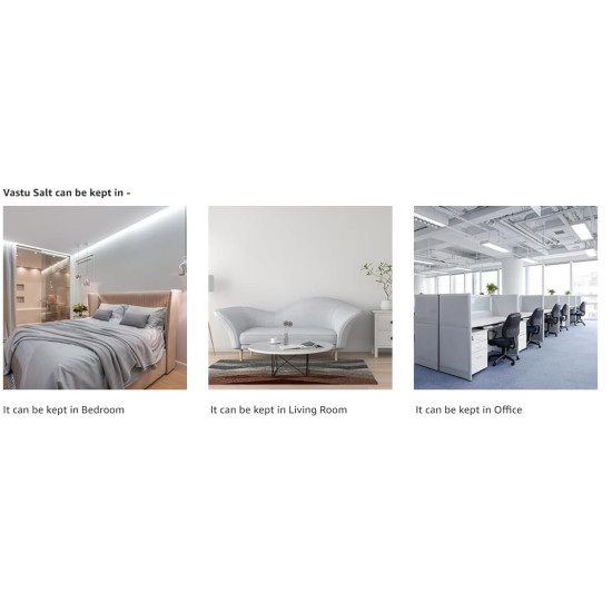 Sampige Vastu Salt (900G) Sea Salt Vastu sea salt and Removal of Negative Energy 900 gram