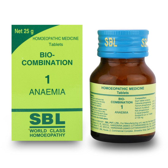 SBL's Bio-Combination No. 01-25 Gm|Pack Of 1|- Tablet