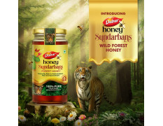 Dabur Honey Sundarbans - 500g | 100% Pure Wild Forest Honey | Raw, Unprocessed Honey | Naturally Rich in Antioxidants