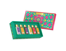 Forest Essentials Miniature Selection Gift Box | Face, Body and Hair Care Kit for Gifting with Face Wash, Shower Wash, After Bath Oil, Body Lotion, Shampoo & Conditioner | 6 Piece Gift Set