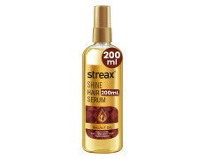 Streax Hair Serum 200ml, Hair serum for Dry & Frizzy Hair, for Women & Men, for Curly Hair, Wavy Hair, Straight Hair, Silk & Shine Vitalised with Walnut Oil