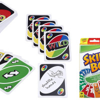 Mattel Uno Flip Side+Uno Playing Card Game+Skip-Bo Card Game-(Set of 3Toys)
