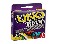 Mattel Uno Flip Side+Uno Playing Card Game+Skip-Bo Card Game-(Set of 3Toys)