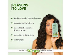 Plum Avocado & Argan Frizz Control Shampoo | for Curly, Wavy & Frizzy Hair | Sulphate & Parabens Free | with Aloe Vera Extract | Reduces Frizz, Retains Moisture & Conditions Strands | 250ml