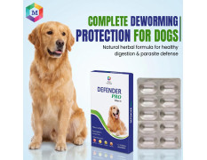 Medfly Healthcare Defender Pro Deworming Tablet for Dogs of All Life Stages (Pack of 1) | Natural & Herbal Ingredients | Effective Formula to Kill & Expel Parasites | 10 Tablets Per Pack