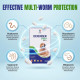 Medfly Healthcare Defender Pro Deworming Tablet for Dogs of All Life Stages (Pack of 1) | Natural & Herbal Ingredients | Effective Formula to Kill & Expel Parasites | 10 Tablets Per Pack