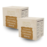 ORGANIC PETALS Detox Herbal Green Tea with Benifits of Cinnamon/Rich in Antioxidants/Hot Or Iced,cinnamon bark for Boosting Immunity and Balancing Body weight/15 Bags in Each Packet(Pack of 2),180gram