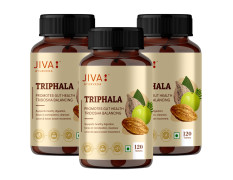 Jiva Triphala - 120 * 3 Tablets | (100% Pure & Natural) An Ayurvedic Formulaion | Helps to Relieves Constipation | Good for Digestion