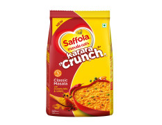 Saffola Masala Oats Karara Crunch, Tasty Evening Snack, Classic Masala with Crunchy Bits and Millets, 500g
