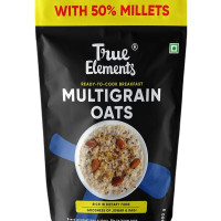 True Elements Multigrain Oats 500g - Jowar and Ragi | Oatmeal | Oats for Weight Loss | Millet Rich Breakfast | Healthy Breakfast | Rich in Fibre and Protein