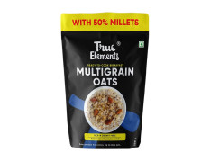 True Elements Multigrain Oats 500g - Jowar and Ragi | Oatmeal | Oats for Weight Loss | Millet Rich Breakfast | Healthy Breakfast | Rich in Fibre and Protein