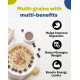 True Elements Multigrain Oats 500g - Jowar and Ragi | Oatmeal | Oats for Weight Loss | Millet Rich Breakfast | Healthy Breakfast | Rich in Fibre and Protein