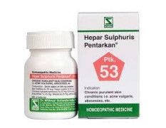 Dr.Willmar Schwabe India - Hepar Sulphuris Pentarkan Tablets Skin Care - Pack Of 3 |w8|