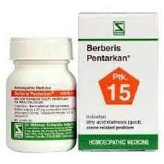Dr.Willmar Schwabe India - Berberis Pentarkan (Ptk 15) Tablets Renal Health - Pack Of 2 |2G121|