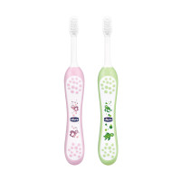 Chicco Toothbrush Set Pink+Green 6M-36M, manual, Baby
