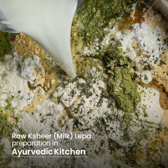 Nat Habit Neem Powder Face Mask for Oily Skin, Ajwain Ksheer Lepa- Face Pack for Men & Women | Face Mask Powder & Skin Care | Removes Blackheads, Blemishes | Facial Mask & Facepack for Women, 40g