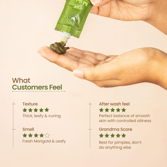 Nat Habit Neem Powder Face Mask for Oily Skin, Ajwain Ksheer Lepa- Face Pack for Men & Women | Face Mask Powder & Skin Care | Removes Blackheads, Blemishes | Facial Mask & Facepack for Women, 40g