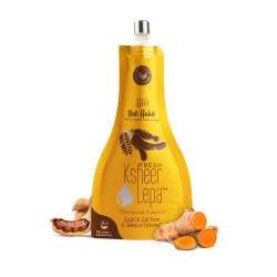 Nat Habit Tamarind & Kasturi Haldi Face Pack| Anti Tan, D-Tan & Brightening Face Pack with Kasthuri Manjal & Wild Turmeric | Clay Face Mask for Tan Removal, Spots & Marks,Fresh Ksheer Lepa, 40g