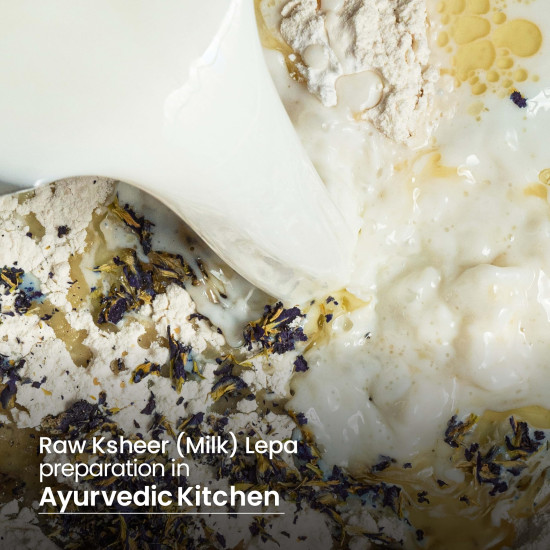 Nat Habit Kaolin Clay Face Mask for Sensitive Skin, Fresh Aparajita Ksheer Lepa with Kaolin Clay Powder for Delicate Care & Marks | Face Pack & Facial Mask for Men & Women | Face Mask Powder & Skin Care , 40g