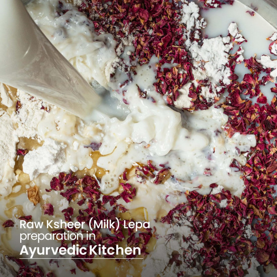 Nat Habit Gulab Khus Face Pack - Ksheer Lepa Face Mask | Rose Powder & Clay Mask for Open Pores, Pimples, Acne & Skin Tightening with Rose Petal Powder, Natural Face Pack, 40g