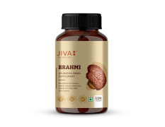 Jiva Brahmi Tablets 500mg | 100% Ayurvedic Formulation Rejuvenates Nervous System, Reduces Stress, Anxiety And Slows Down Aging- 120 Tablets (Pack Of 1)