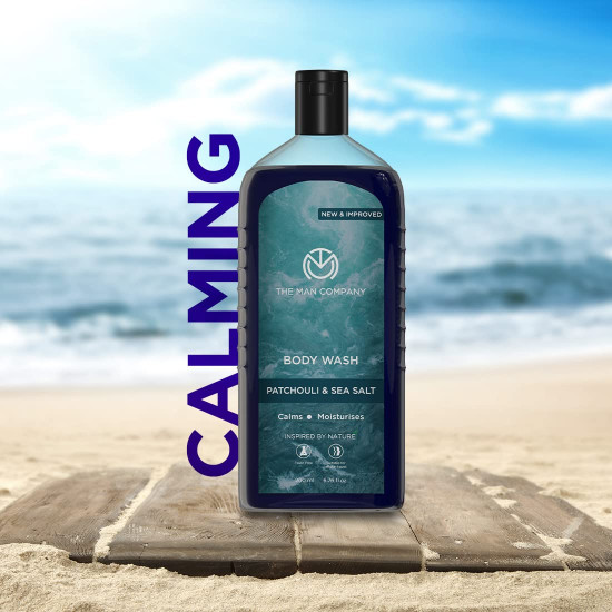 The Man Company Patchouli & Sea Salt Perfumed Body Wash For Men - 200 Ml | Shower Gel For Deep Moisturization & Smooth Skin | Enriched With Green Tea, Turmeric & Moringa Extract The Man Company Patchouli & Sea Salt Perfumed Body Wash For Men - 200 Ml | Shower Gel For Deep Moisturization & Smooth Skin | Enriched With Green Tea, Turmeric & Moringa Extract