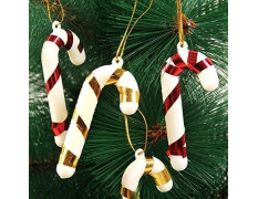 WebelKart Plastic Christmas Tree Decorations Set(Balls,Bells,Gifts,Pine Trees,Stars,Candy Sticks & Santa Claus) Christmas Gift Items,Christmas Tree Decorations Items(19) Multicolour