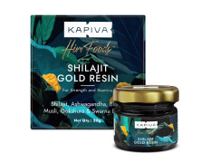 Kapiva Shilajit/Shilajeet Gold Resin - 20g | 500mg/Serving | 40 Servings | Boost Muscle Growth & Stamina | Contains 24 Carat Gold | 100% Ayurvedic