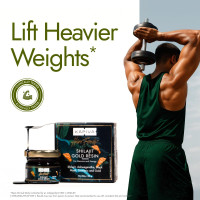 Kapiva Shilajit/Shilajeet Gold Resin - 20g | 500mg/Serving | 40 Servings | Boost Muscle Growth & Stamina | Contains 24 Carat Gold | 100% Ayurvedic