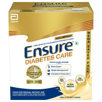 Ensure Diabetes Care Vanilla 1900gm|Support Blood Sugar, Weight Management, Cholestrol Reduction |High Protein, High Fibre, 4 Myo-inositol |Zero Added Sucrose