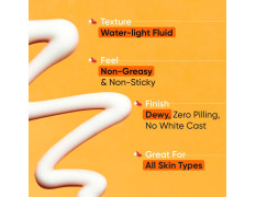 DOT & KEY Vitamin C + E Super Bright Sunscreen Spf 50|Water-Light,UVA/UVB & Blue Light Protection|For Even Toned & Glowing Skin|With Liquid Spf 50+++|No White Cast,|For All Skin Types|50G,Pack Of 1