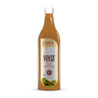 Jiva Giloy Tulsi Juice - 1Liter (Pack of 2) | 100% Pure & Natural | Immunity Booster | Help to Purifies Blood