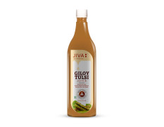Jiva Giloy Tulsi Juice - 1Liter (Pack of 2) | 100% Pure & Natural | Immunity Booster | Help to Purifies Blood