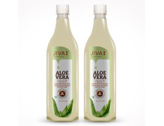Jiva Aloe Vera Juice - 1000ml (Pack of 2) | For Adults Boosts Immunity and Digestion | Natural for Skin Care | No Added Sugar | Ayurvedic Health Juice