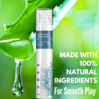 Lubex Natural Lubricant Gel (Water-Based) Natural Lube with Aloe Vera for Her, Him & Couples - Vanilla Flavour - 50gm