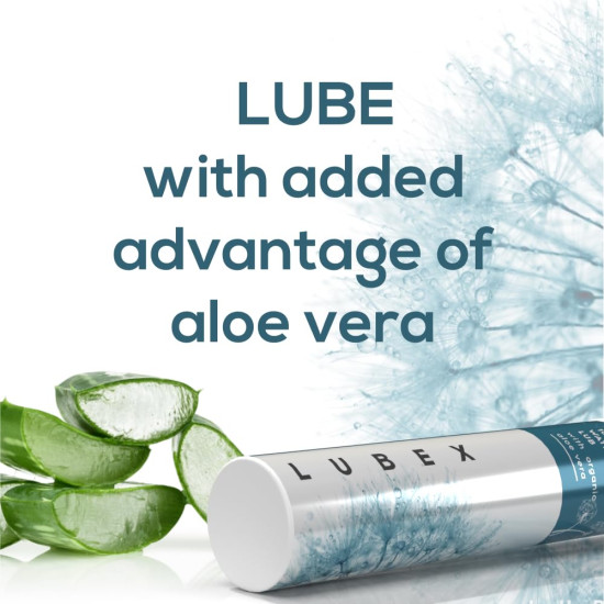 Lubex Natural Lubricant Gel (Water-Based) Natural Lube with Aloe Vera for Her, Him & Couples - Vanilla Flavour - 50gm