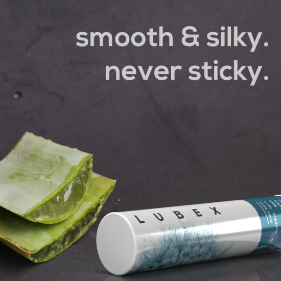 Lubex Natural Lubricant Gel (Water-Based) Natural Lube with Aloe Vera for Her, Him & Couples - Vanilla Flavour - 50gm