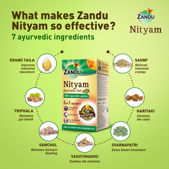 Zandu Nityam 30TAB(pack of 3)