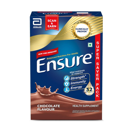 Ensure No 1 Nutritional Supplement Drink in the world, 32 nutrients High Protein,Calcium,Vit D, Chocolate 950g Ensure No 1 Nutritional Supplement Drink in the world, 32 nutrients High Protein,Calcium,Vit D, Chocolate 950g