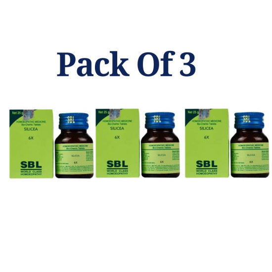 SBL Silicea Biochemic Tablet 6X | Pack of 3|