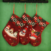 TIED RIBBONS Christmas Decorations Items for Home - Big Size Christmas Stockings Pack of 3 Large Wall Door Living Room Xmas Tree Hanging Socks Ornament Props Gifts