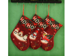 TIED RIBBONS Christmas Decorations Items for Home - Big Size Christmas Stockings Pack of 3 Large Wall Door Living Room Xmas Tree Hanging Socks Ornament Props Gifts